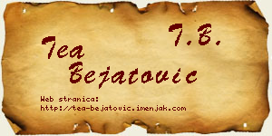 Tea Bejatović vizit kartica